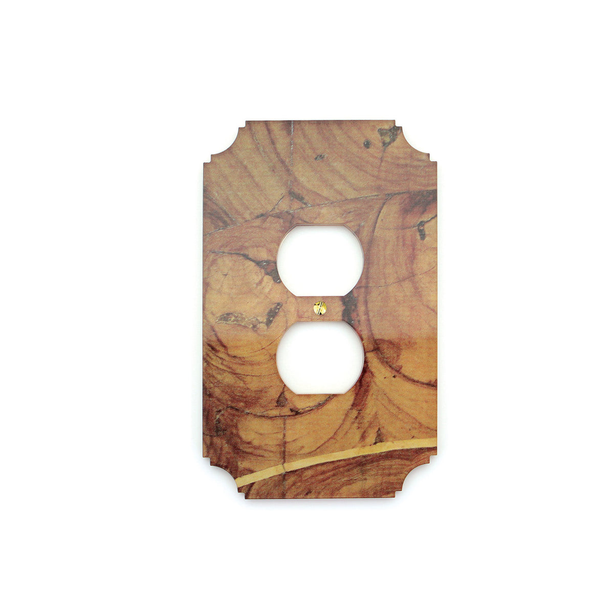 Sassy Outlet Cover Plate  Oyster Wood – Reprotique